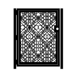 Decorative Steel Gate - Concentric - Art Deco Design - Islamic Geometry - Artistic Steel Wall Panel 2 small