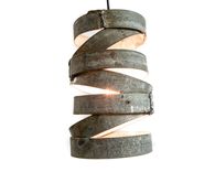 Wine Barrel Ring Staggered Pendant Light - Tala - Made From Ca Wine Barrel Rings 2 small
