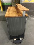 Steel And Reclaimed Hardwood Reception Desk 6 small