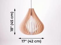 Wooden Lamp Shade,Hanging Lamp Shade,Decorative Lamp Shade 1 small