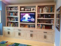 Solid Maple Bookshelves & Cabinets 1 small