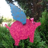 Metal Art Mermaid Christmas Tree Topper Recycled Metal Tree Ornament 4 small