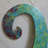 Large Metal Octopus Wall Sculpture Ocean Wall Decor Teal Aqua Blue 30 X 30 Beach House Wall Art 3 small