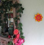Handmade Upcycled Metal Flower Wall Art Sculpture 4 small