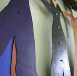 Handmade Upcycled Metal Wall Art "Walking In The Rain'' 3 small