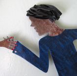 Handmade Upcycled Metal Flapper Dancers Wall Art Sculpture 3 small