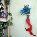 Handmade Upcycled Metal Mermaid Wall Art Sculpture "Hanna'' 2 small