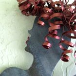 Handmade Upcycled Metal Mermaid Wall Art Sculpture 4 small