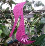 Handmade Upcycled Metal Sexy Pink Shoe Garden Stake 2 small