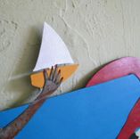Handmade Upcycled Metal Mermaid In Bathtub Wall Art Sculpture 2 small