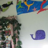 Handmade Upcycled Metal Whale Wall Art Sculpture "Milo'' 2 small