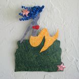 Handmade Upcycled Metal Mermaid Wall Art Sculpture 1 small