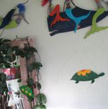 Handmade Upcycled Metal Turtle Wall Art Sculpture 2 small
