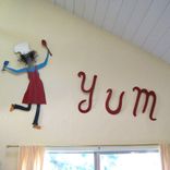 Handmade Upcycled Metal Yum Wall Art Decor 1 small