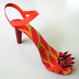 Handmade Upcycled 3d Metal Shoe "Red Hot Mama'' 4 small
