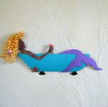 Bathtub Art Sculpture Metal Wall Home Decor Bathtub Lady Recycled Metal Bathroom Wall Decor 5 small