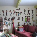 Handmade Upcycled Metal Cajun Musician Wall Art Sculpture 4 small
