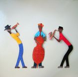 Handmade Upcycled Metal Musician Wall Art Sculpture 2 small