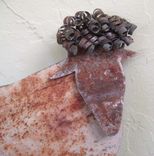 Handmade Upcycled Metal Sheep Garden Stake 2 small