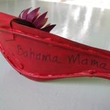 Handmade Upcycled 3d Metal Shoe In Red And Black 2 small