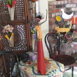 Exotic Lady Freestanding Sculpture Reclaimed Metal 3d 2 small