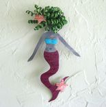 Handmade Upcycled Metal Mermaid Wall Art Sculpture 1 small
