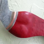 Mermaid Wall Art Sculpture Recycled Metal Hand Painted 3 small