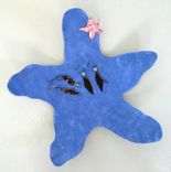 Starfish Jewelry Tray Reclaimed Metal Blue 2 small