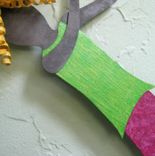 Handmade Upcycled Metal Golfer Girl Wall Art Sculpture 2 small