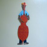 Handmade Upcycled Metal Musician Wall Art Sculpture 1 small