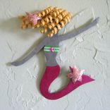 Handmade Upcycled Metal Mermaid With Starfish Wall Art Sculpture 1 small