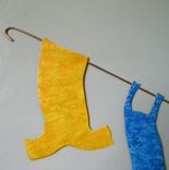 Handmade Upcycled Metal Clothesline Wall Decor 2 small