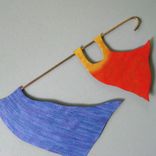 Handmade Upcycled Metal Clothesline Wall Decor 4 small