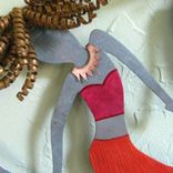 Handmade Upcycled Metal Girlfriends Wall Art Piece 4 small