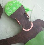 African Art Sculpture Market Lady Recycled Metal Wall Decor 4 small