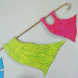 Clothes Line Wall Art - Sale - Upcycled Metal Wall Hanging Indoor Outdoor 2 small
