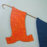 Clothes Line Wall Art - Sale - Upcycled Metal Wall Hanging Indoor Outdoor 3 small