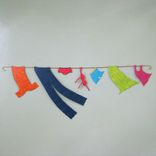 Clothes Line Wall Art - Sale - Upcycled Metal Wall Hanging Indoor Outdoor 1 small