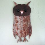 Owl Wall Art Sculpture Recycled Metal Animal Wall Decor Folk Art Kitchen Wall Decor Bird Art 7 X 15 1 small
