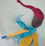 Metal Wall Art Sculpture Cross Country Skier Reclaimed Metal Decor Large Skier Wall Art 3 small