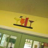 Metal Art Sculpture Kitchen Wall Art Decor - Cocktail Hour - Reclaimed Metal Wall Hanging 11 X 21 5 small