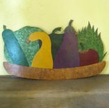 Metal Kitchen Wall Hanging Art Vegetable Decor 3 small