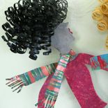 Girls Walking Whimsical Wall Sculpture Home Wall Decor - Boulevard 5 small