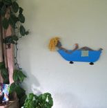 Art Metal Wall Decor Bathtub Lady Recycled Metal Wall Sculpture Bathroom Decor Blonde 2 small