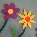 Handmade Upcycled Metal Flowers Wall Art Sculpture 3 small