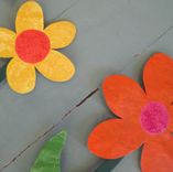 Handmade Upcycled Metal Flowers Wall Art Sculpture 2 small