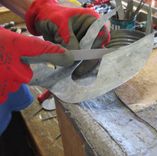 Handmade Upcycled Metal Artichoke Wall Art Sculpture 4 small