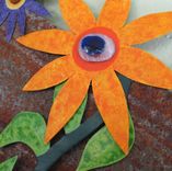 Handmade Upcycled Metal Basket Of Flowers Wall Art Sculpture 2 small