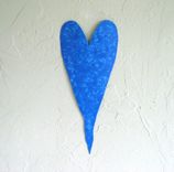 Handmade Upcycled Metal Valentine's Heart Wall Decor In Lavender 2 small