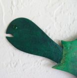 Handmade Upcycled Metal Green Turtle Wall Art Sculpture "Charlie'' 2 small